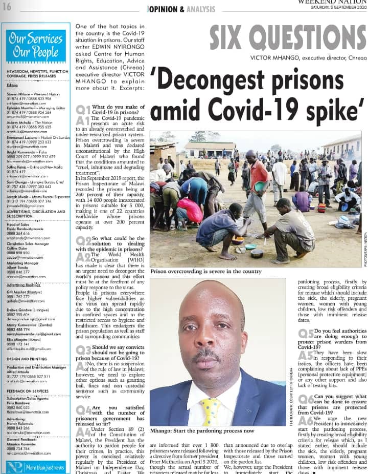 Decongest Prisons amid Covid-19 spike